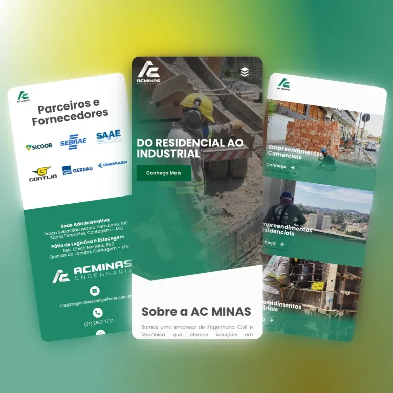 Print do institucional AC Minas - engenharia