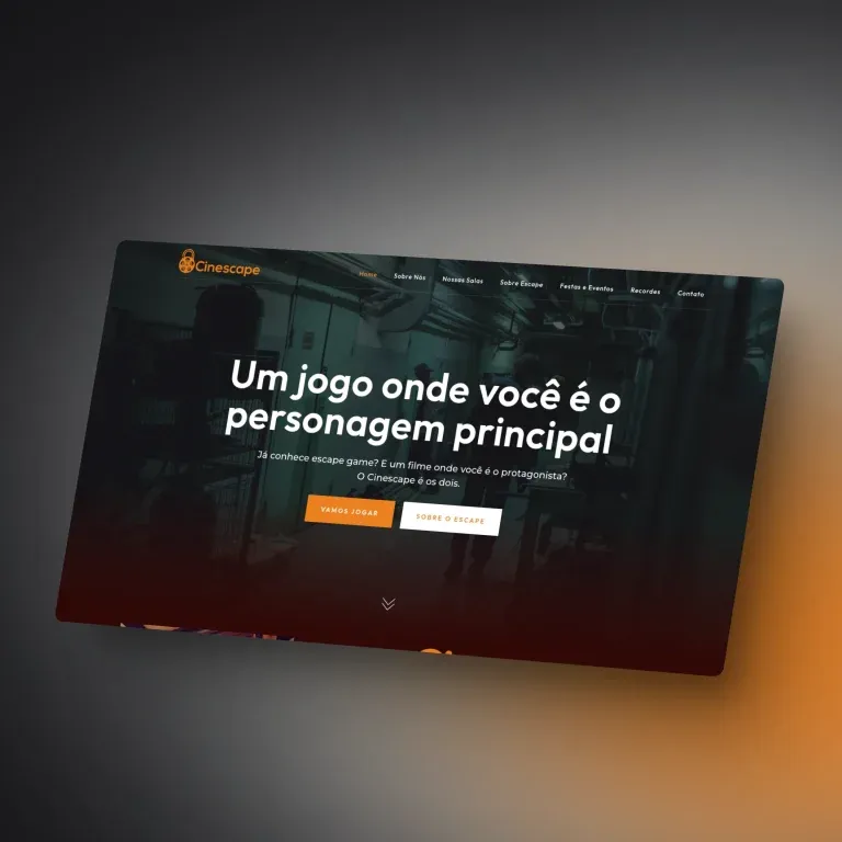 Print do e-commerce Cinescape - lazer
