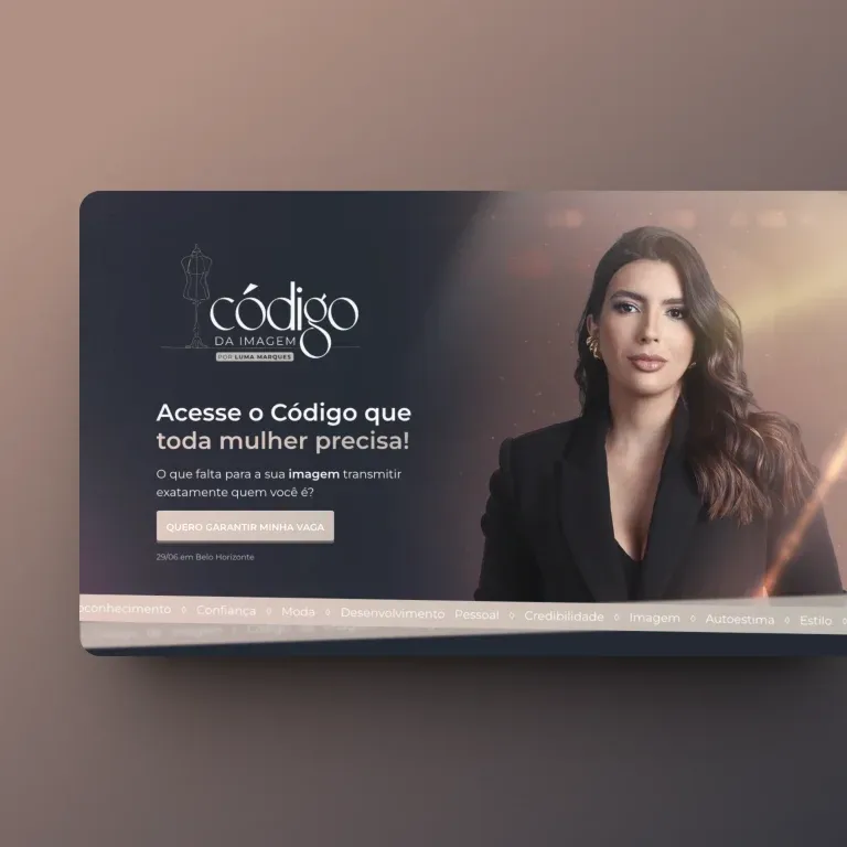 Print do landing page Código da Imagem - cursos