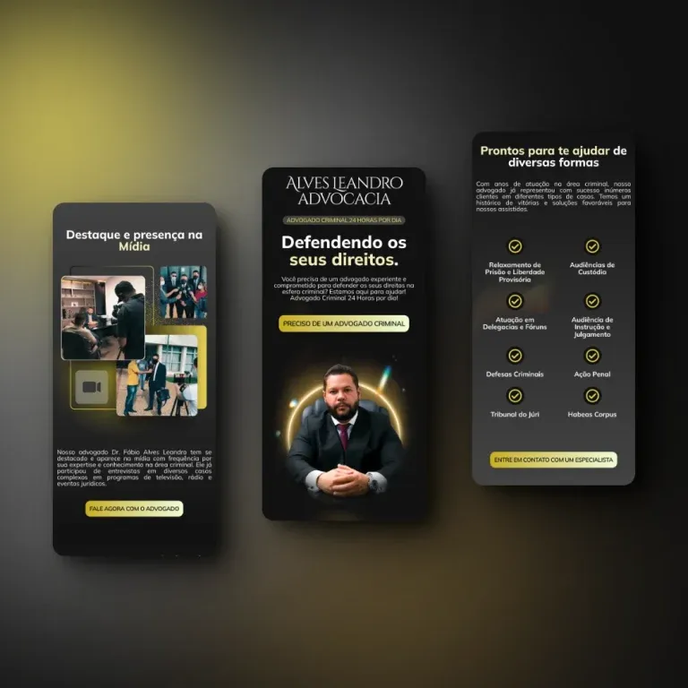 Print do landing page Dr. Fábio Alves - advocacia