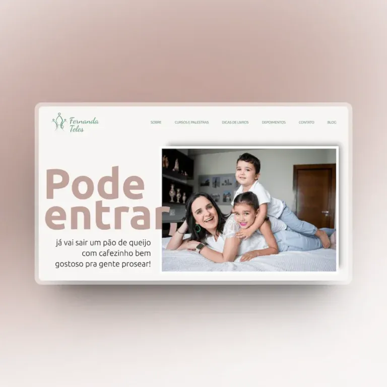Print do institucional Fernanda Teles - cursos