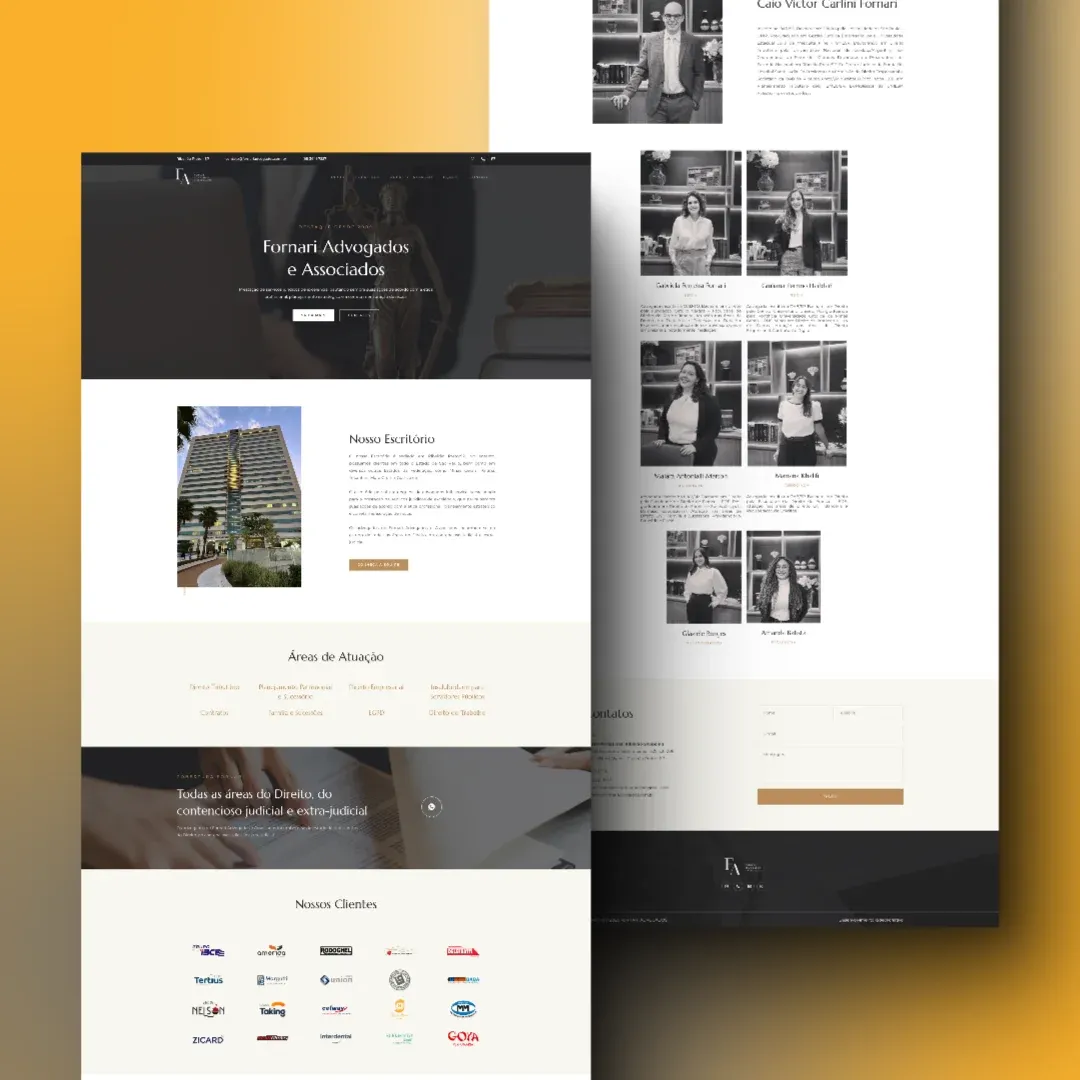 landing page para escritório de advocacia fornari advogados ribeirão preto