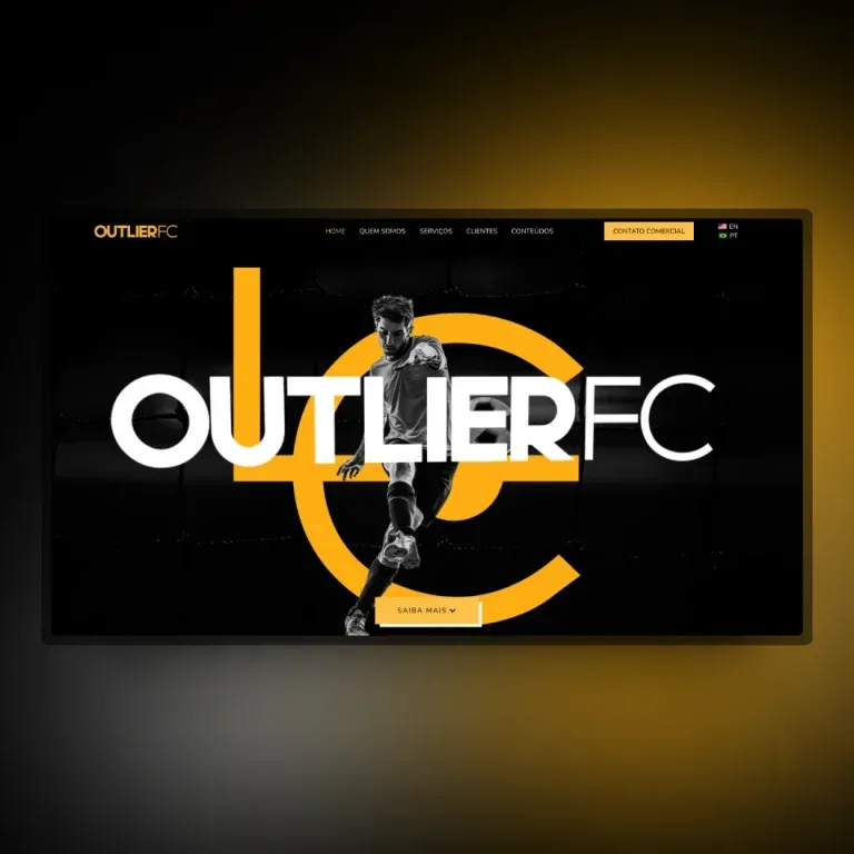 Print do institucional OUTLIER FC - esporte
