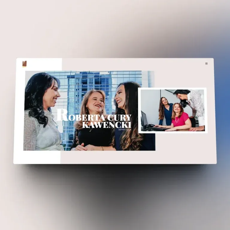 Print do landing page Roberta Cury - advocacia