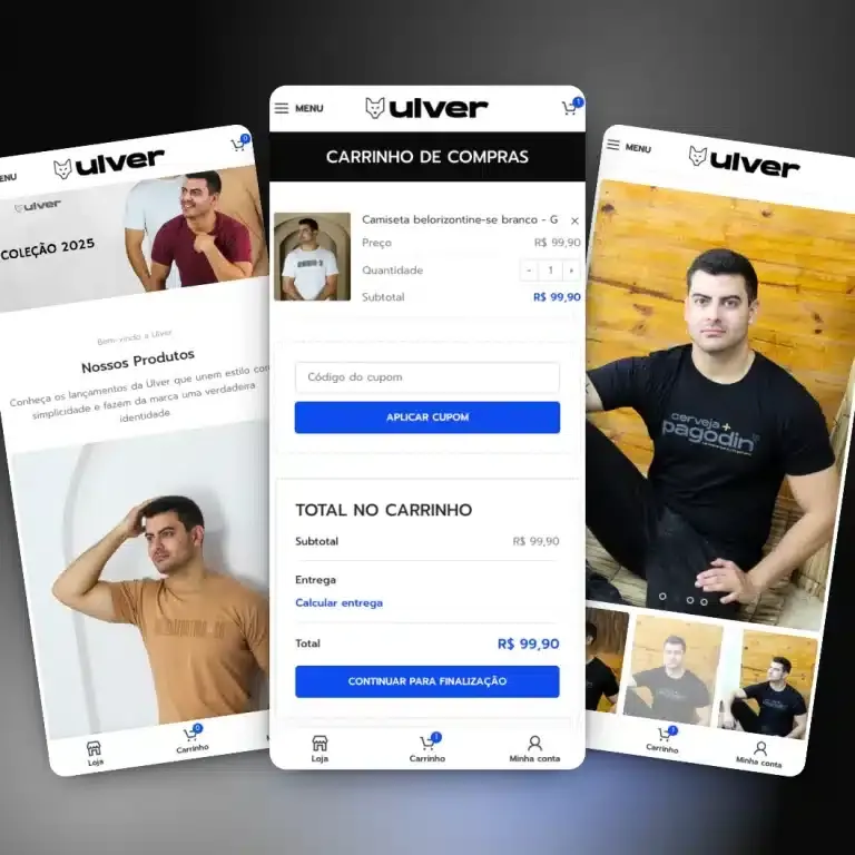 Print do e-commerce Ulver - moda