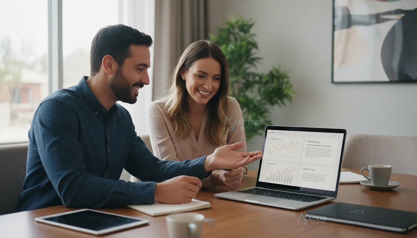Consultoria sobre copy com IA, destacando resultados e alinhamento com objetivos do site