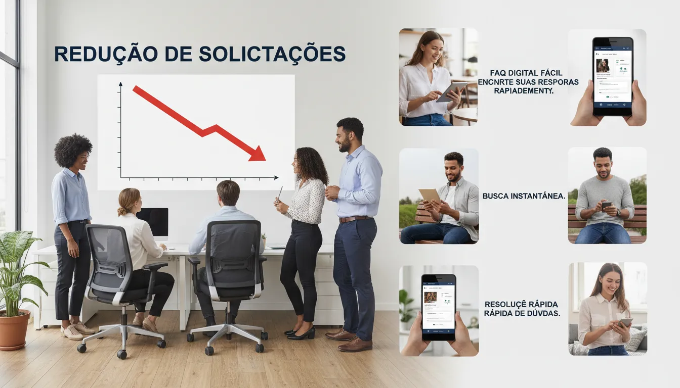 Equipe de serviços observa redução de dúvidas após melhorias no FAQ digital
