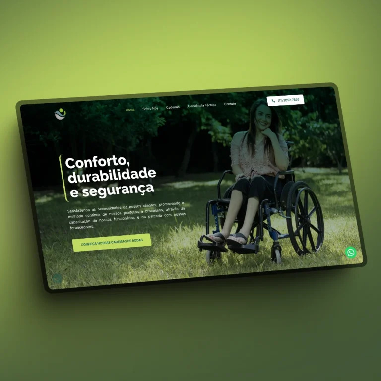 Print do e-commerce CDS Cadeiras - área da saúde