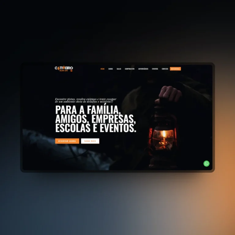 Print do e-commerce Cativeiro Escape Game - lazer