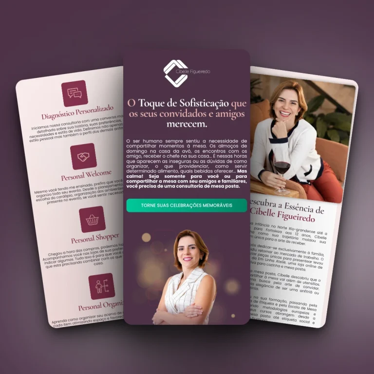 Print do landing page Cibelle Figueiredo - cursos