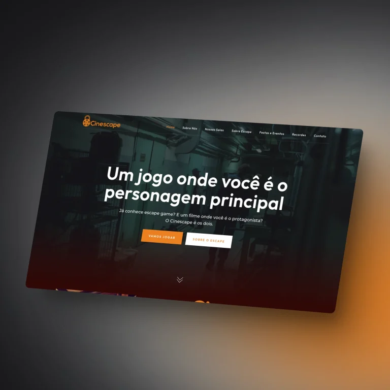 Print do e-commerce Cinescape - lazer