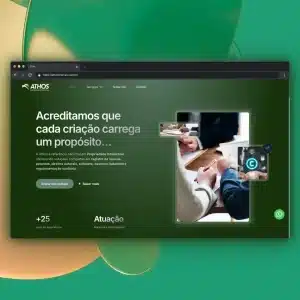 Print do institucional Athos Marcas - serviços
