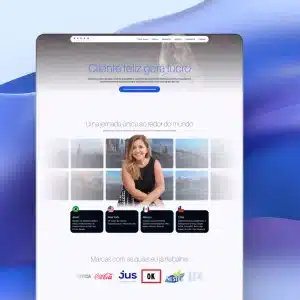 Print do landing page Claudia Fernandes - cursos